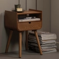 Stolik Nils bedside table/side table, natural wood WOOOD
