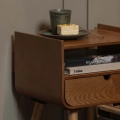Stolik Nils bedside table/side table, natural wood WOOOD