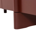 Szafka Basu TV cabinet 200 cm pine burgundy red WOOOD