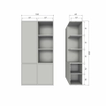 Szafka Merel storage cabinet pine dust WOOOD różne warianty