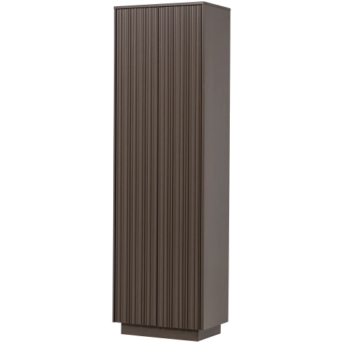 Szafka Nova tall storage cabinet pine truffle brown Woood 