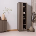 Szafka Nova tall storage cabinet pine truffle brown Woood 