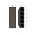Szafka Nova tall storage cabinet pine truffle brown Woood 
