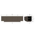 Szafka Nova TV cabinet 200 cm pine truffle brown Woood różne warianty 