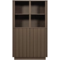Kredens Nova low display cabinet pine truffle brown Woood
