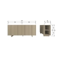 Kredens Basu sideboard pine Woood różne warianty