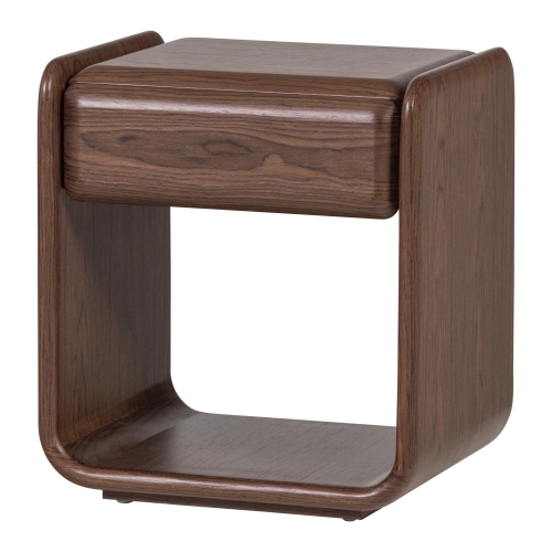 Stolik nocny Elura dresser/night stand 1 drawer wood veneer brown WOOOD