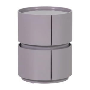 Stolik nocny Lunex dresser/night stand wood gloss light grey WOOOD 