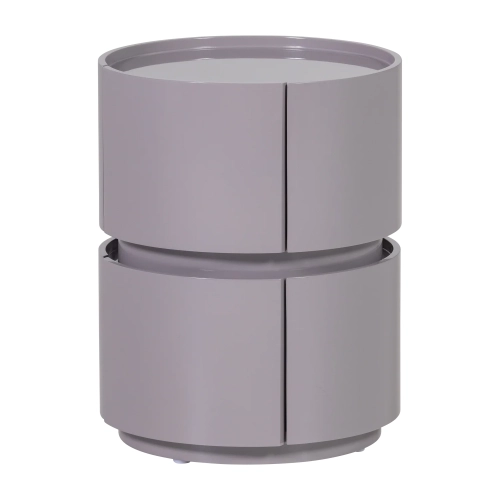 Stolik nocny Lunex dresser/night stand wood gloss light grey WOOOD 
