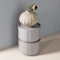 Stolik nocny Lunex dresser/night stand wood gloss light grey WOOOD 