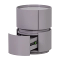 Stolik nocny Lunex dresser/night stand wood gloss light grey WOOOD 