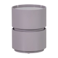 Stolik nocny Lunex dresser/night stand wood gloss light grey WOOOD 