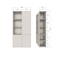 Szafka Meggy storage cabinet right 108 cm pine WOOOD różne warianty