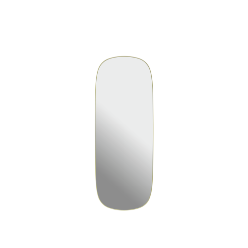 Lustro Framed Mirror 118 x 44,5 CM MUUTO  Light Yellow/Clear