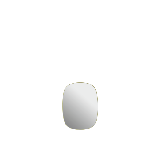 Lustro Framed Mirror 59 x 44 CM Light Yellow/Clear MUUTO