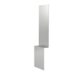 Lustro Pleat Mirror  Polished Steel MUUTO 