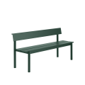Ławka ogrodoqa Linear Steel Bench w. Backrest 170 x 34 cm MUUTO róŻne warianty