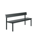 Ławka ogrodoqa Linear Steel Bench w. Backrest 170 x 34 cm MUUTO róŻne warianty