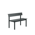 Ławka ogrodoqa Linear Steel Bench w. Backrest 110 x 34 cm MUUTO róŻne warianty 