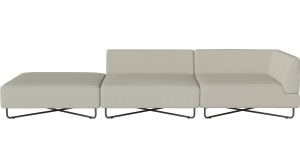 Sofa Orlando Garden O2 – 3 moduły z otwartym końcem – lewa BOLIA  różne warianty