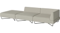 Sofa Orlando Garden O2 – 3 moduły z otwartym końcem – lewa BOLIA  różne warianty