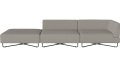 Sofa Orlando Garden O2 – 3 moduły z otwartym końcem – lewa BOLIA  różne warianty
