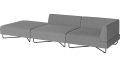 Sofa Orlando Garden O2 – 3 moduły z otwartym końcem – lewa BOLIA  różne warianty