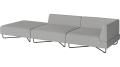 Sofa Orlando Garden O2 – 3 moduły z otwartym końcem – lewa BOLIA  różne warianty