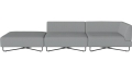 Sofa Orlando Garden O2 – 3 moduły z otwartym końcem – lewa BOLIA  różne warianty