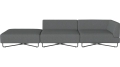 Sofa Orlando Garden O2 – 3 moduły z otwartym końcem – lewa BOLIA  różne warianty