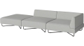 Sofa Orlando Garden O2 – 3 moduły z otwartym końcem – lewa BOLIA  różne warianty