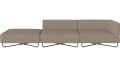 Sofa Orlando Garden O2 – 3 moduły z otwartym końcem – lewa BOLIA  różne warianty