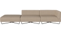Sofa Orlando Garden O2 – 3 moduły z otwartym końcem – lewa BOLIA  różne warianty