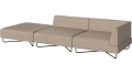 Sofa Orlando Garden O2 – 3 moduły z otwartym końcem – lewa BOLIA  różne warianty