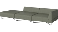 Sofa Orlando Garden O2 – 3 moduły z otwartym końcem – lewa BOLIA  różne warianty