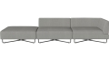 Sofa Orlando Garden O2 – 3 moduły z otwartym końcem – lewa BOLIA  różne warianty