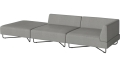 Sofa Orlando Garden O2 – 3 moduły z otwartym końcem – lewa BOLIA  różne warianty