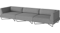 Sofa ogrodowa Orlando O2 – 3 moduły – wraz z poduszkami BOLIA  różne warianty