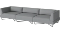 Sofa ogrodowa Orlando O2 – 3 moduły – wraz z poduszkami BOLIA  różne warianty