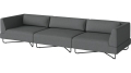Sofa ogrodowa Orlando O2 – 3 moduły – wraz z poduszkami BOLIA  różne warianty
