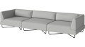 Sofa ogrodowa Orlando O2 – 3 moduły – wraz z poduszkami BOLIA  różne warianty