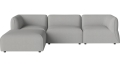Sofa Arke rogowa sofa 3 moduły z wypukłością 270 x 180 cm – po lewej BOLIA różne warianty 