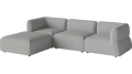 Sofa Arke rogowa sofa 3 moduły z wypukłością 270 x 180 cm – po lewej BOLIA różne warianty 