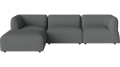 Sofa Arke rogowa sofa 3 moduły z wypukłością 270 x 180 cm – po lewej BOLIA różne warianty 