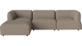 Sofa Arke rogowa sofa 3 moduły z wypukłością 270 x 180 cm – po lewej BOLIA różne warianty 