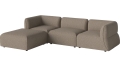 Sofa Arke rogowa sofa 3 moduły z wypukłością 270 x 180 cm – po lewej BOLIA różne warianty 