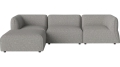 Sofa Arke rogowa sofa 3 moduły z wypukłością 270 x 180 cm – po lewej BOLIA różne warianty 