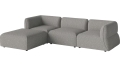 Sofa Arke rogowa sofa 3 moduły z wypukłością 270 x 180 cm – po lewej BOLIA różne warianty 
