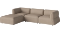 Sofa Arke rogowa sofa 3 moduły z wypukłością 270 x 180 cm – po lewej BOLIA różne warianty 
