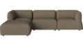 Sofa Arke rogowa sofa 3 moduły z wypukłością 270 x 180 cm – po lewej BOLIA różne warianty 